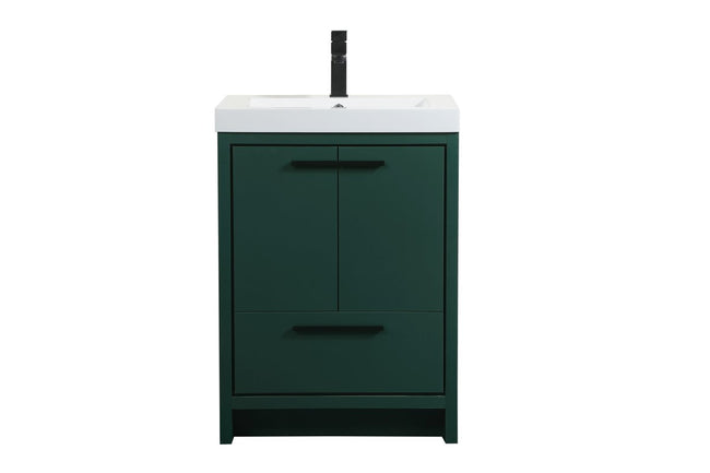 VF46024MGN 24" Single Bathroom Vanity in Green