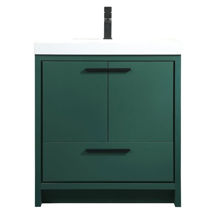 VF46030MGN 30" Single Bathroom Vanity in Green