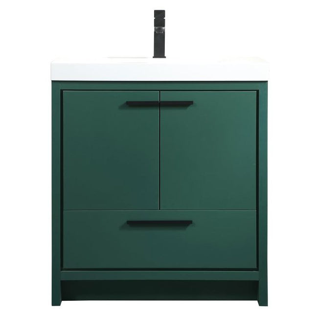 VF46030MGN 30" Single Bathroom Vanity in Green