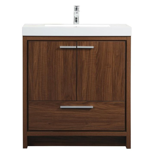 VF46030MWT 30" Single Bathroom Vanity in Walnut