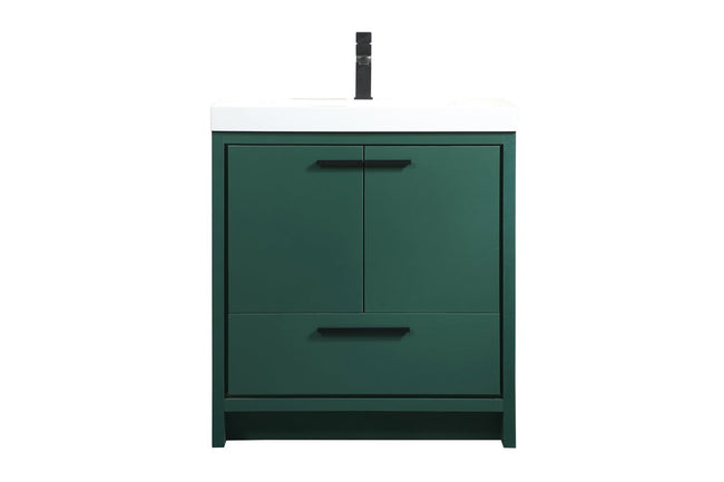 VF46030MGN 30" Single Bathroom Vanity in Green