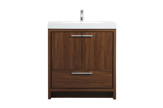 VF46030MWT 30" Single Bathroom Vanity in Walnut