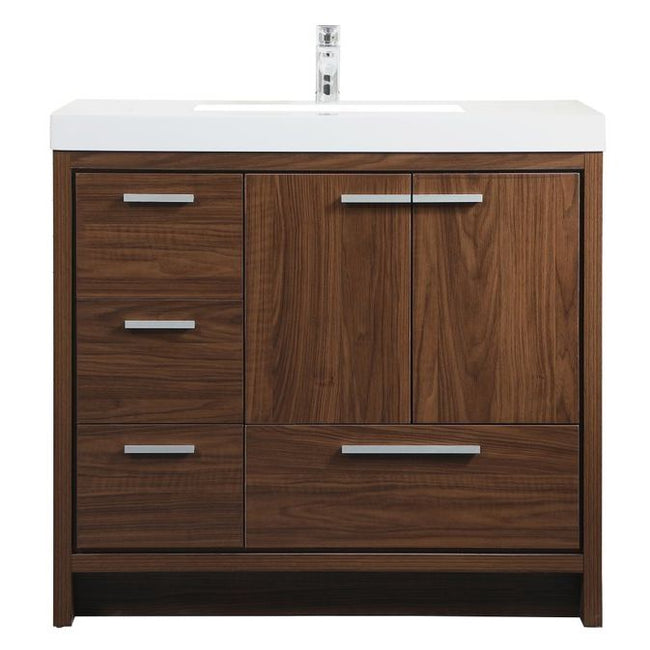 VF46036MWT 36" Single Bathroom Vanity in Walnut