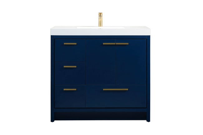 VF46036MBL 36" Single Bathroom Vanity in Blue