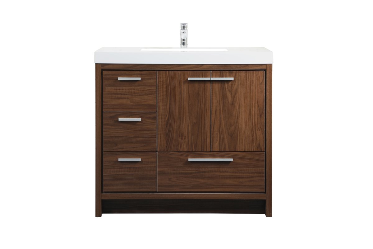 VF46036MWT 36" Single Bathroom Vanity in Walnut