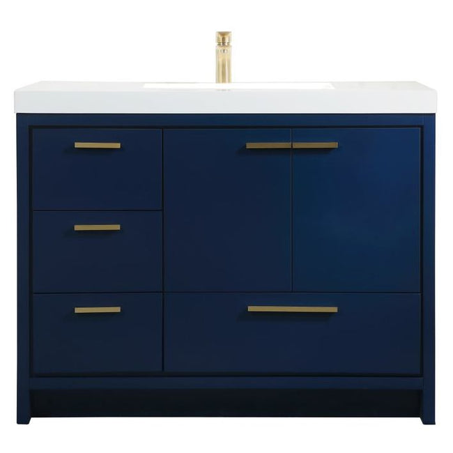VF46042MBL 42" Single Bathroom Vanity in Blue