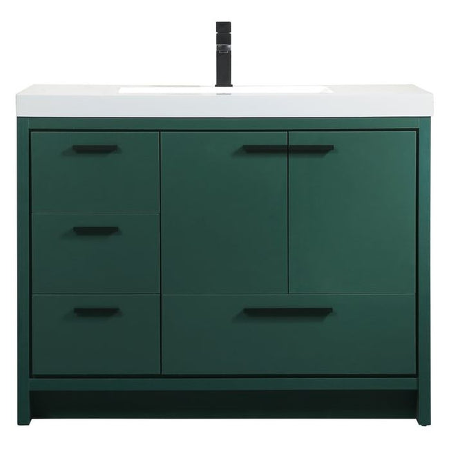 VF46042MGN 42" Single Bathroom Vanity in Green