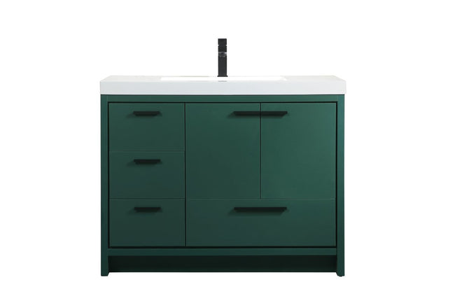 VF46042MGN 42" Single Bathroom Vanity in Green