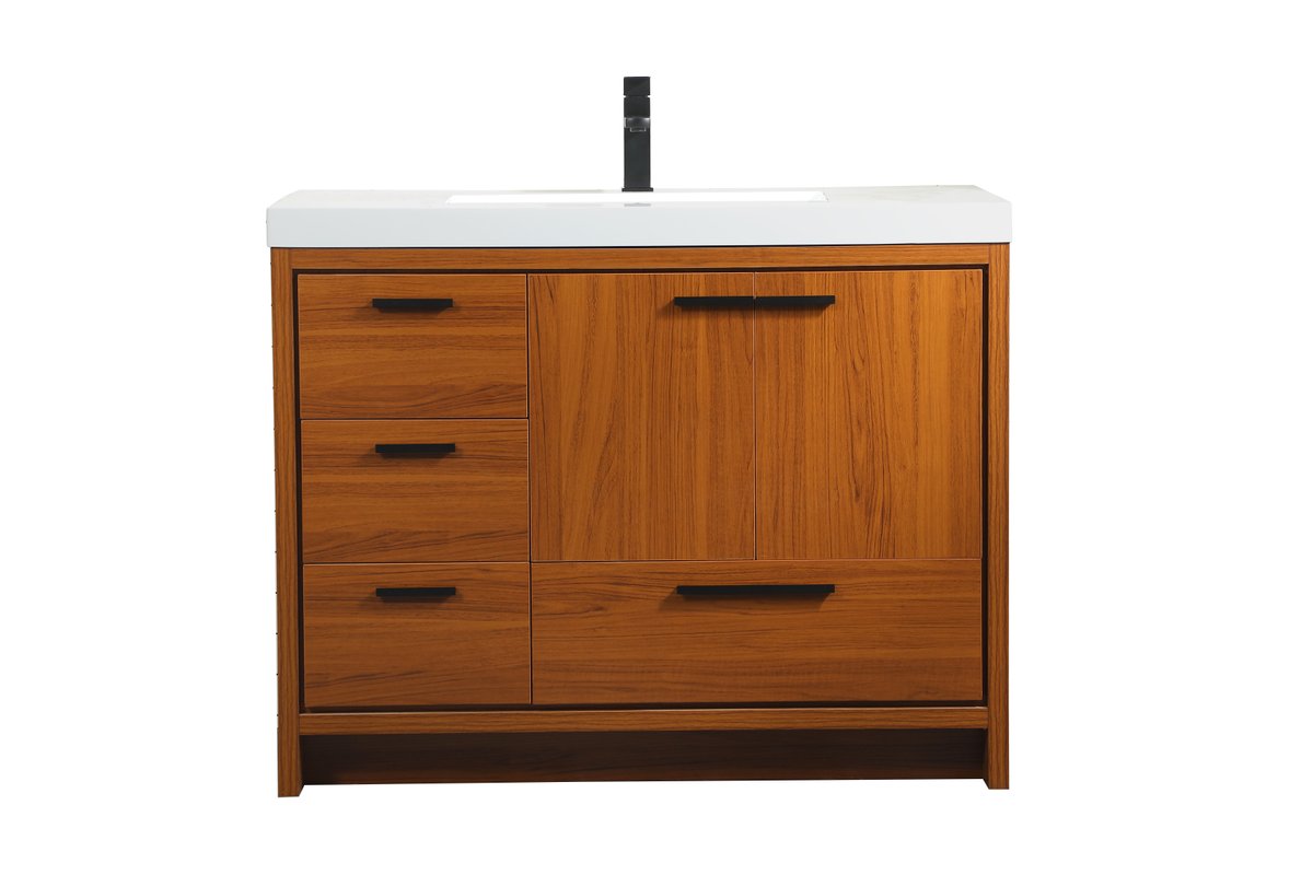 VF46042MTK 42" Single Bathroom Vanity in Teak