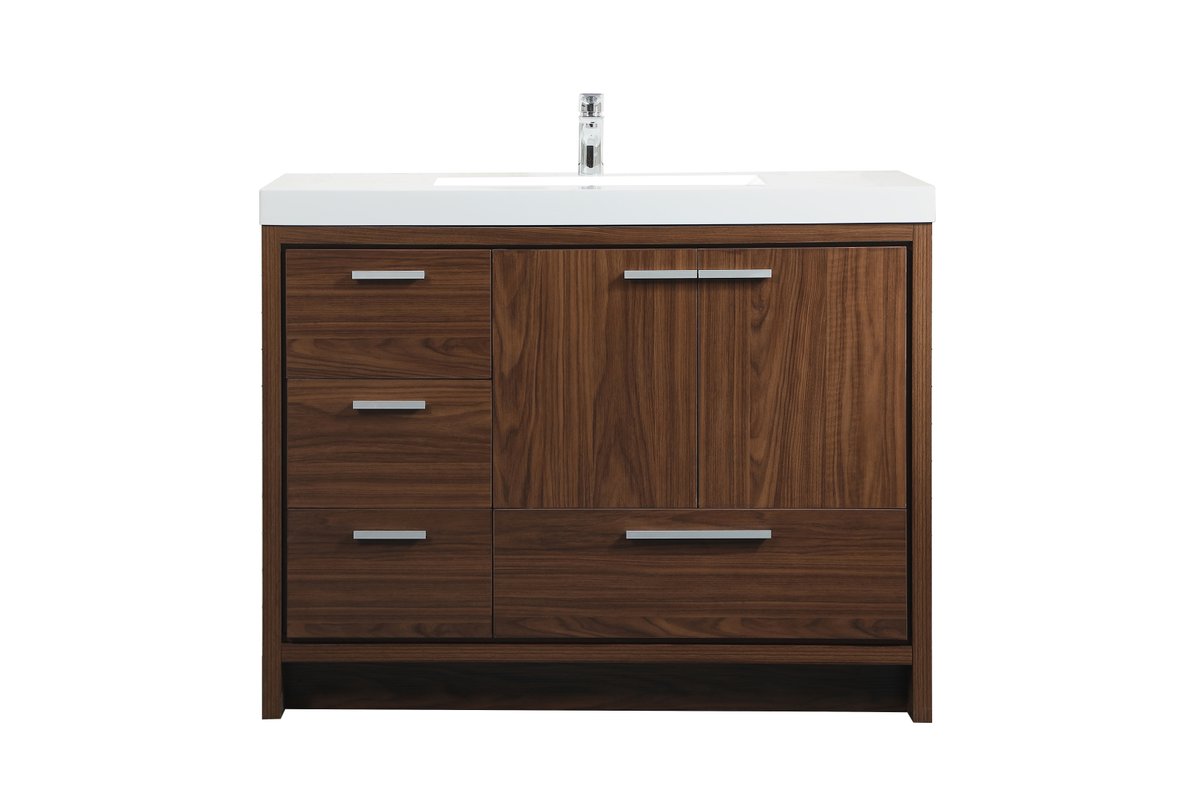 VF46042MWT 42" Single Bathroom Vanity in Walnut
