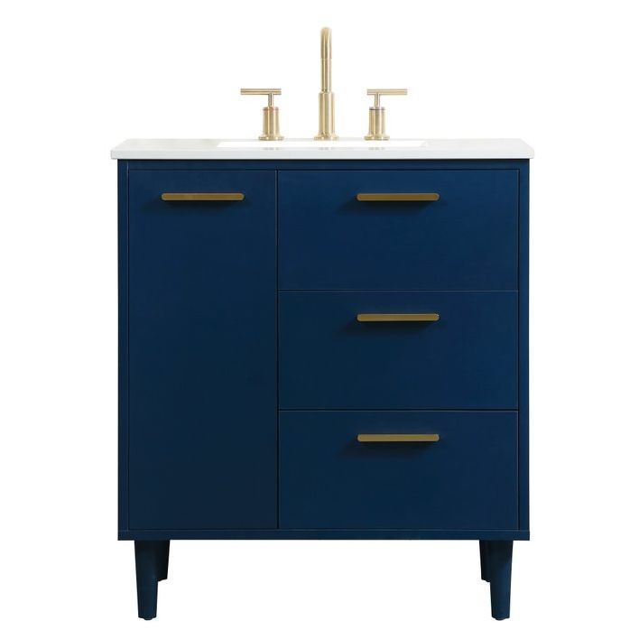 VF47030MBL 30" Bathroom Vanity in Blue
