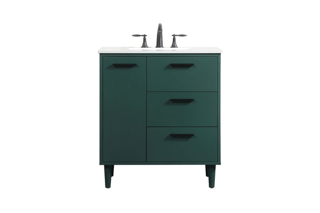 VF47030MGN 30" Bathroom Vanity in Green