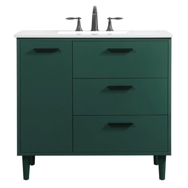 VF47036MGN 36" Bathroom Vanity in Green