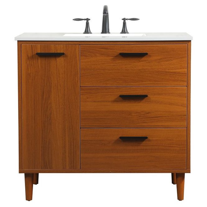 VF47036MTK 36" Bathroom Vanity in Teak