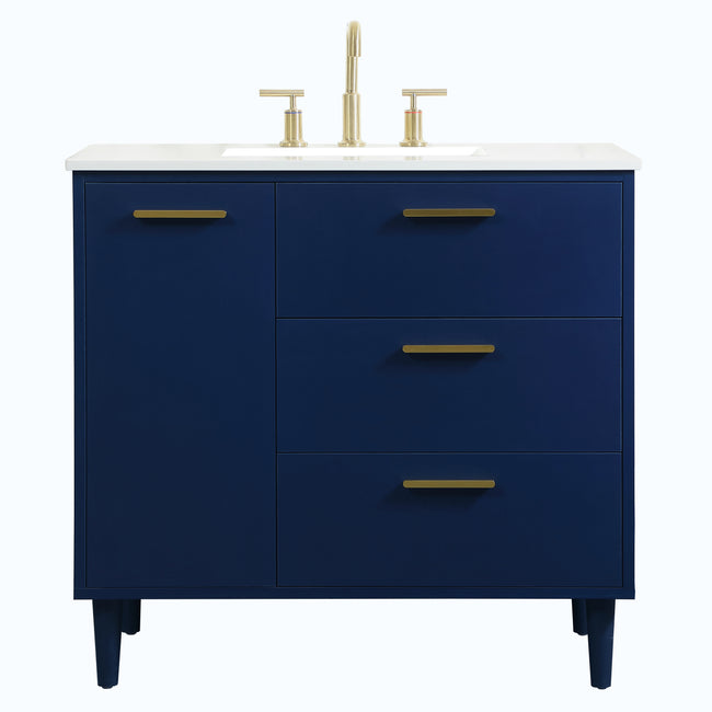 VF47036MBL 36" Bathroom Vanity in Blue
