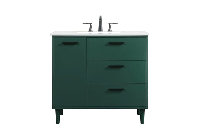VF47036MGN 36" Bathroom Vanity in Green