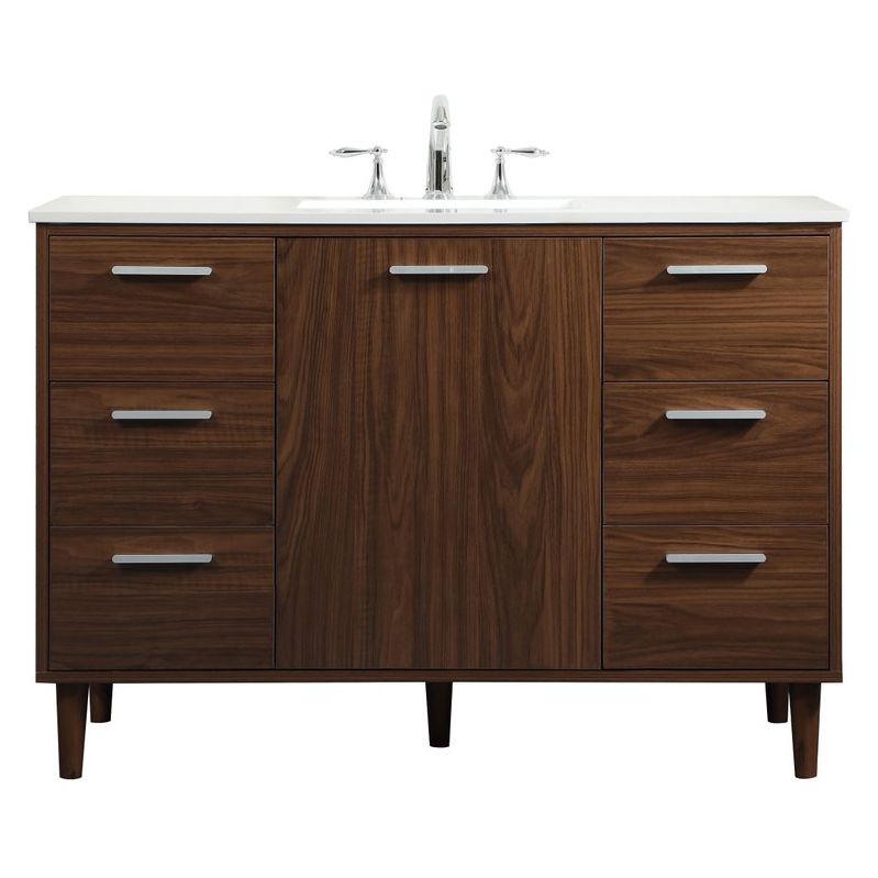 VF47048MWT 48" Bathroom Vanity in Walnut