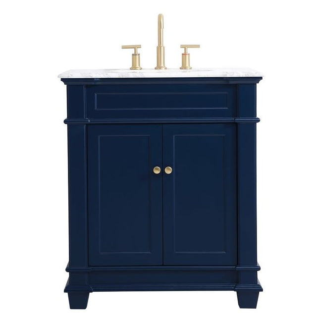 VF50030BL 30" Single Bathroom Vanity Set in Blue