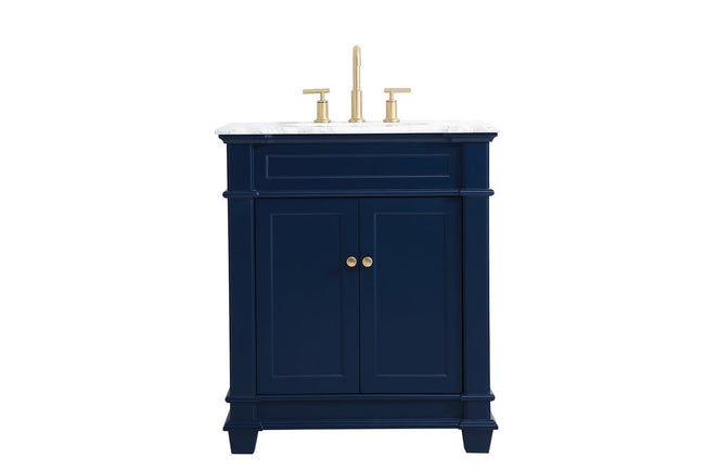 VF50030BL 30" Single Bathroom Vanity Set in Blue