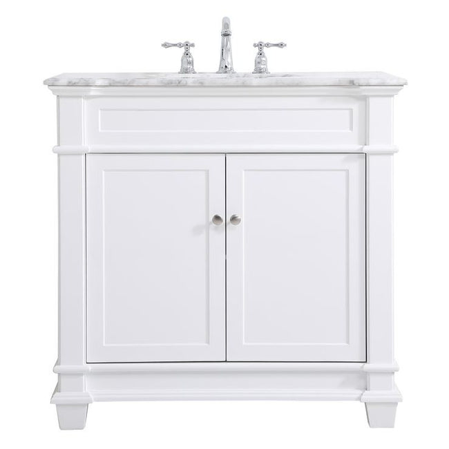 VF50036WH 36" Single Bathroom Vanity Set in White