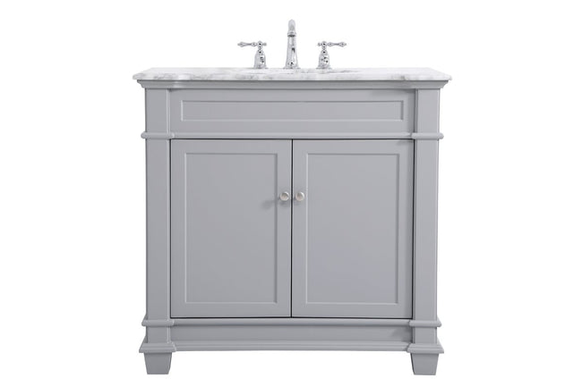 VF50036GR 36" Single Bathroom Vanity Set in Grey