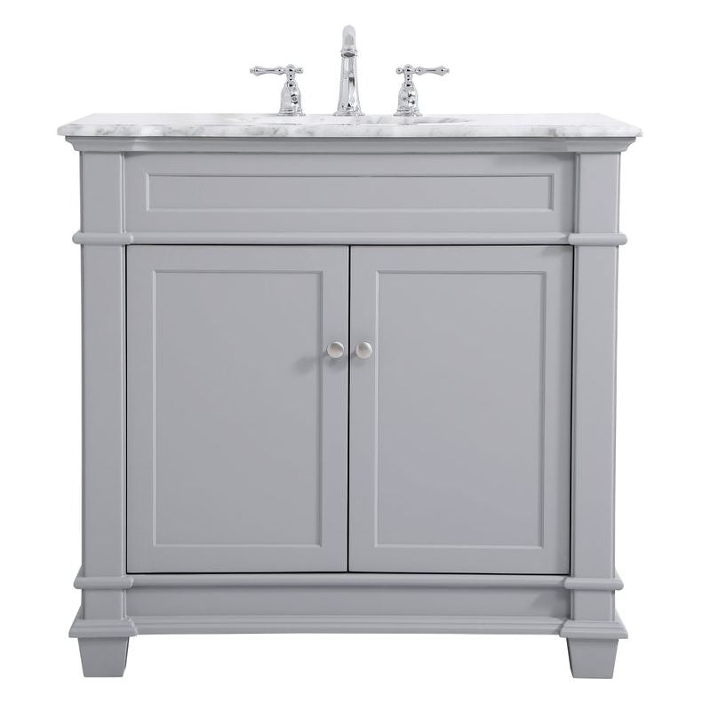VF50036GR 36" Single Bathroom Vanity Set in Grey
