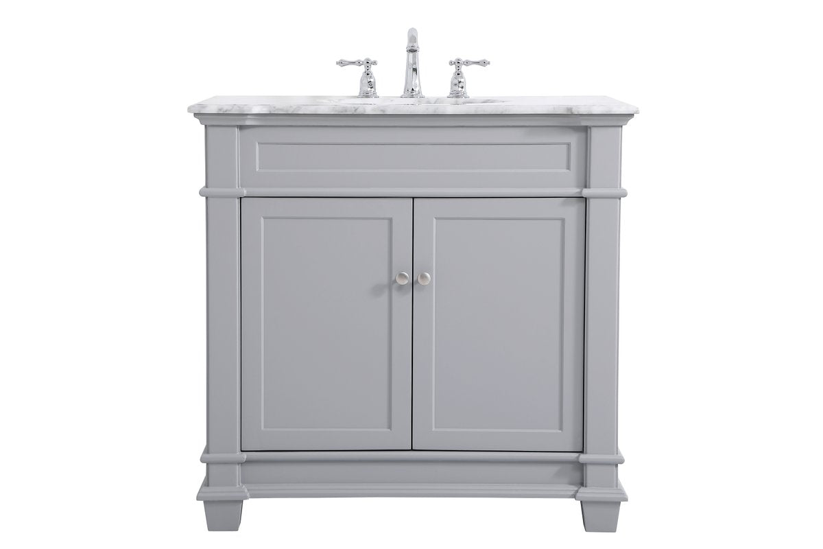 VF50036GR 36" Single Bathroom Vanity Set in Grey