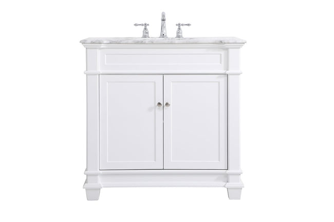 VF50036WH 36" Single Bathroom Vanity Set in White