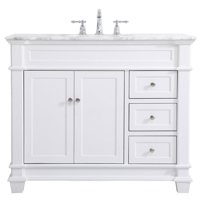 VF50042WH 42" Single Bathroom Vanity Set in White