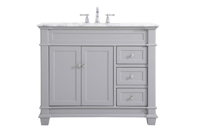 VF50042GR 42" Single Bathroom Vanity Set in Grey