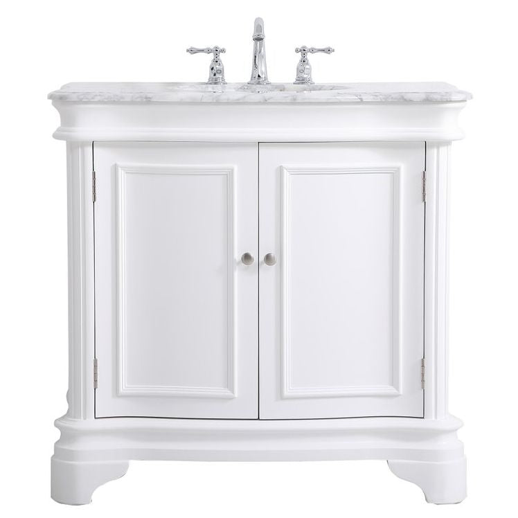 Elegant Decor VF52036WH 36" Single Bathroom Vanity Set in White
