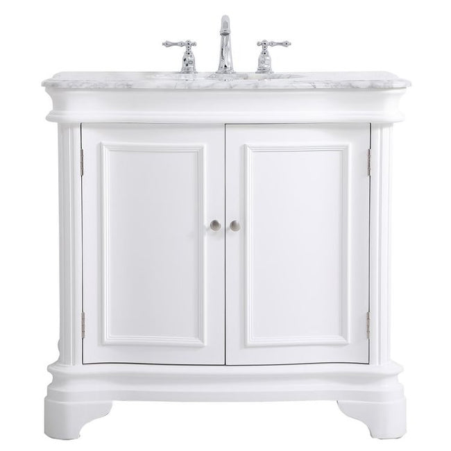 Elegant Decor VF52036WH 36" Single Bathroom Vanity Set in White