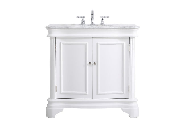 Elegant Decor VF52036WH 36" Single Bathroom Vanity Set in White