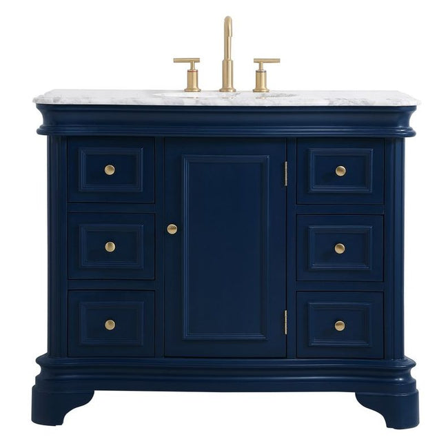 VF52042BL 42" Single Bathroom Vanity Set in Blue