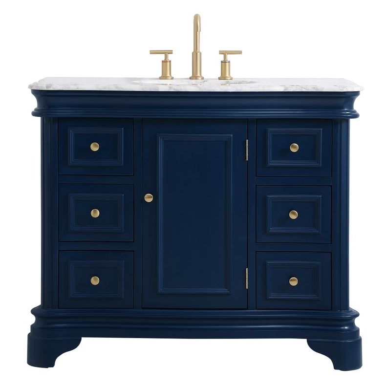 VF52042BL 42" Single Bathroom Vanity Set in Blue
