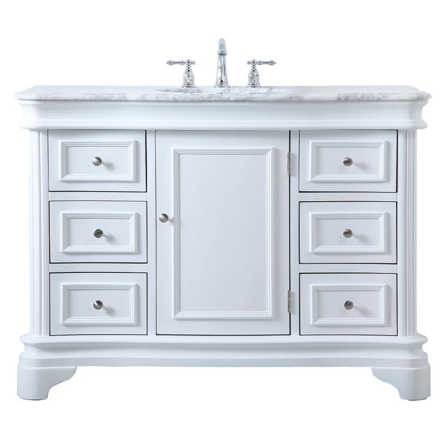 VF52048WH 48" Single Bathroom Vanity Set in White