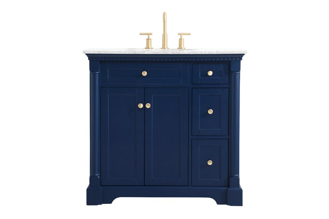 VF53036BL 36" Single Bathroom Vanity in Blue