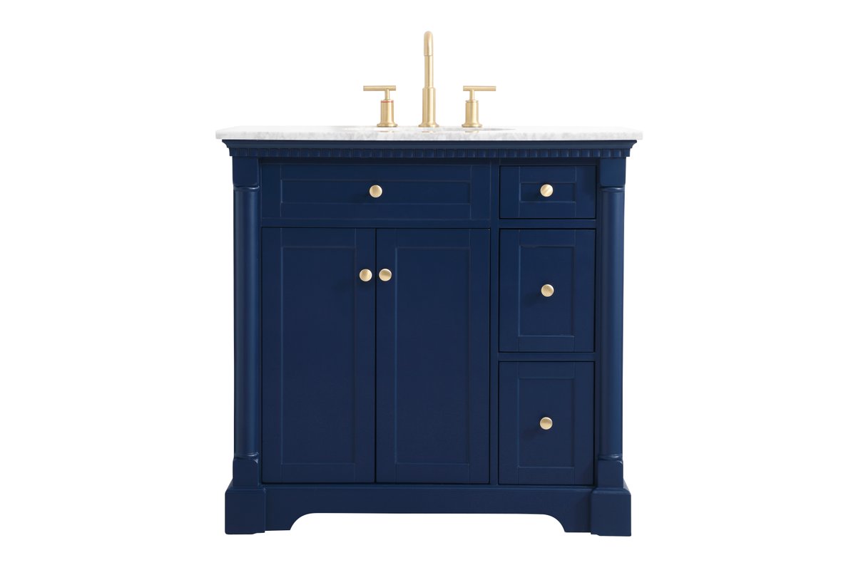VF53036BL 36" Single Bathroom Vanity in Blue