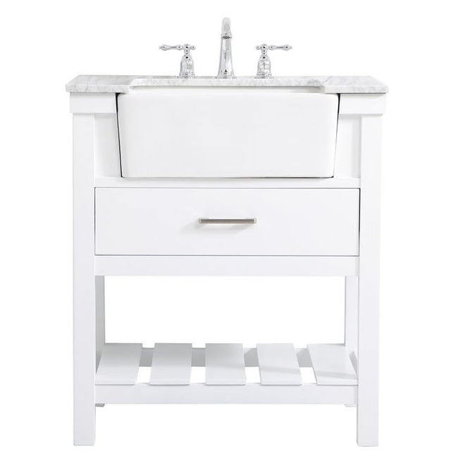 VF60130WH 30" Single Bathroom Vanity in White