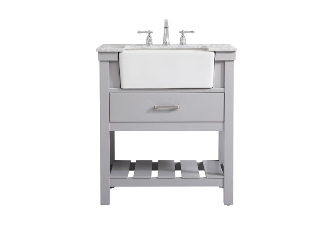 VF60130GR 30" Single Bathroom Vanity in Grey