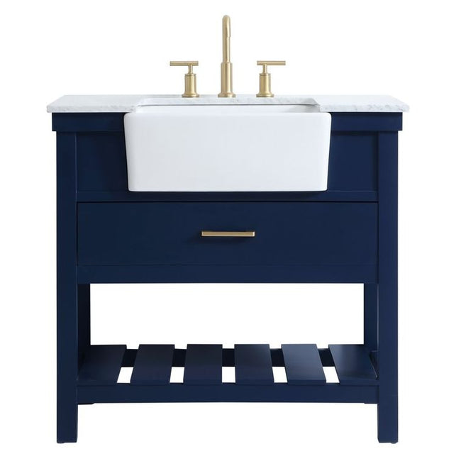 VF60136BL 36" Single Bathroom Vanity in Blue