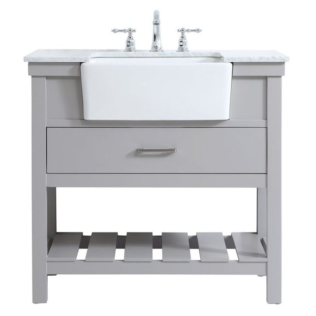 VF60136GR 36" Single Bathroom Vanity in Grey