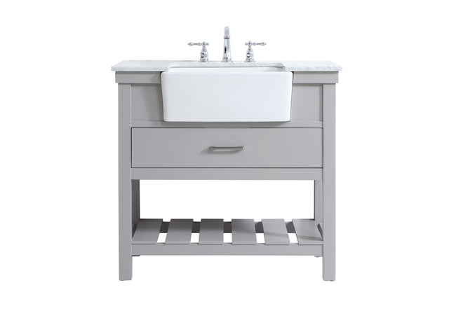 VF60136GR 36" Single Bathroom Vanity in Grey