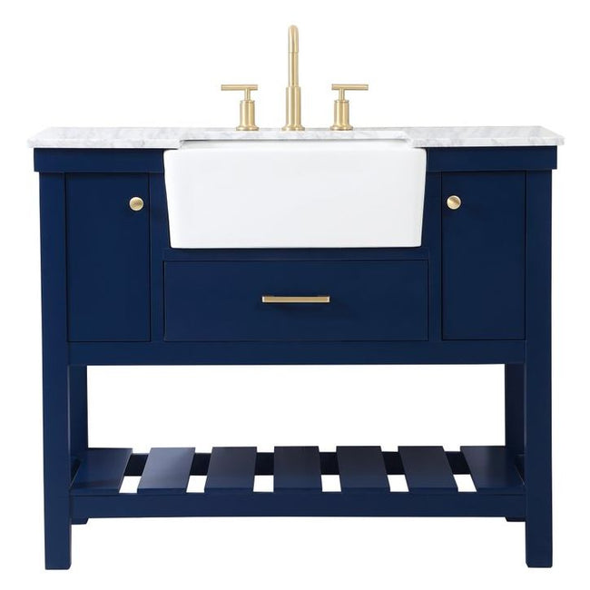 VF60142BL 42" Single Bathroom Vanity in Blue