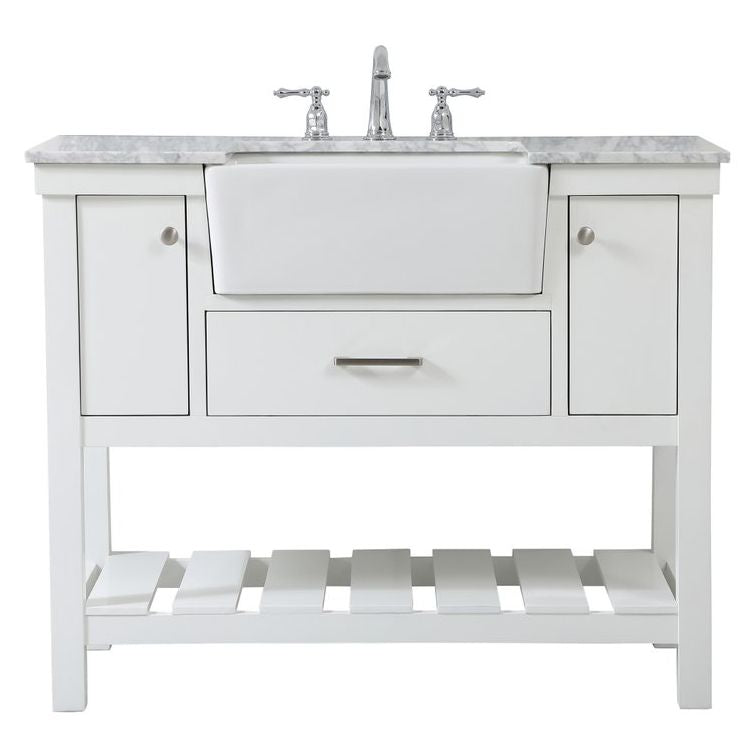 VF60142WH 42" Single Bathroom Vanity in White