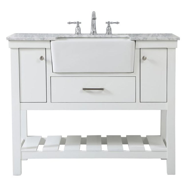 VF60142WH 42" Single Bathroom Vanity in White