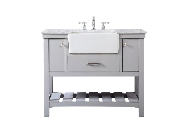 VF60142GR 42" Single Bathroom Vanity in Grey