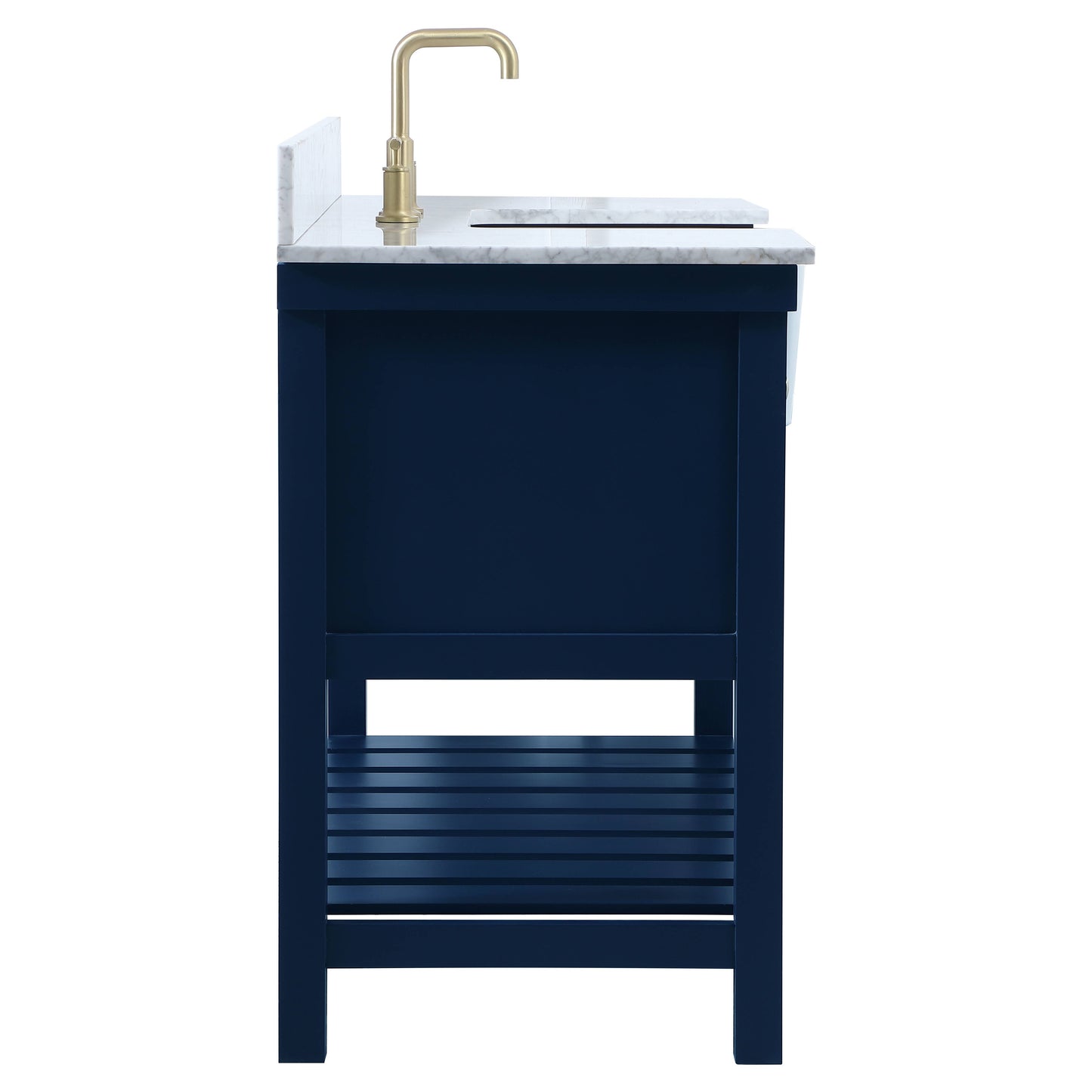 VF60148BL-BS 48" Single Bathroom Vanity in Blue With Backsplash