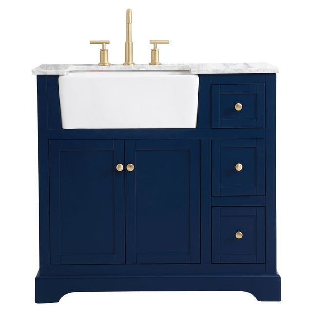 VF60236BL 36" Single Bathroom Vanity in Blue