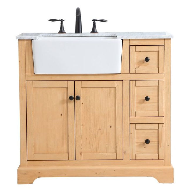 VF60236NW 36" Single Bathroom Vanity in Natural Wood
